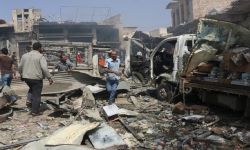 12 غارة جوية وعشرات القذائف والصواريخ على مدينة دوما منذ الصباح